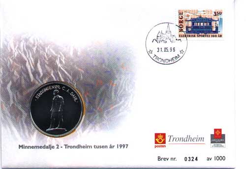 Bilde av Trondheim 1000 r 1997 - Minnemedalje 2